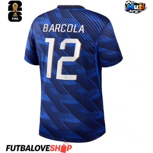 Dres Francúzsko Bradley Barcola #12 Domáci MS 2026 Krátky Rukáv